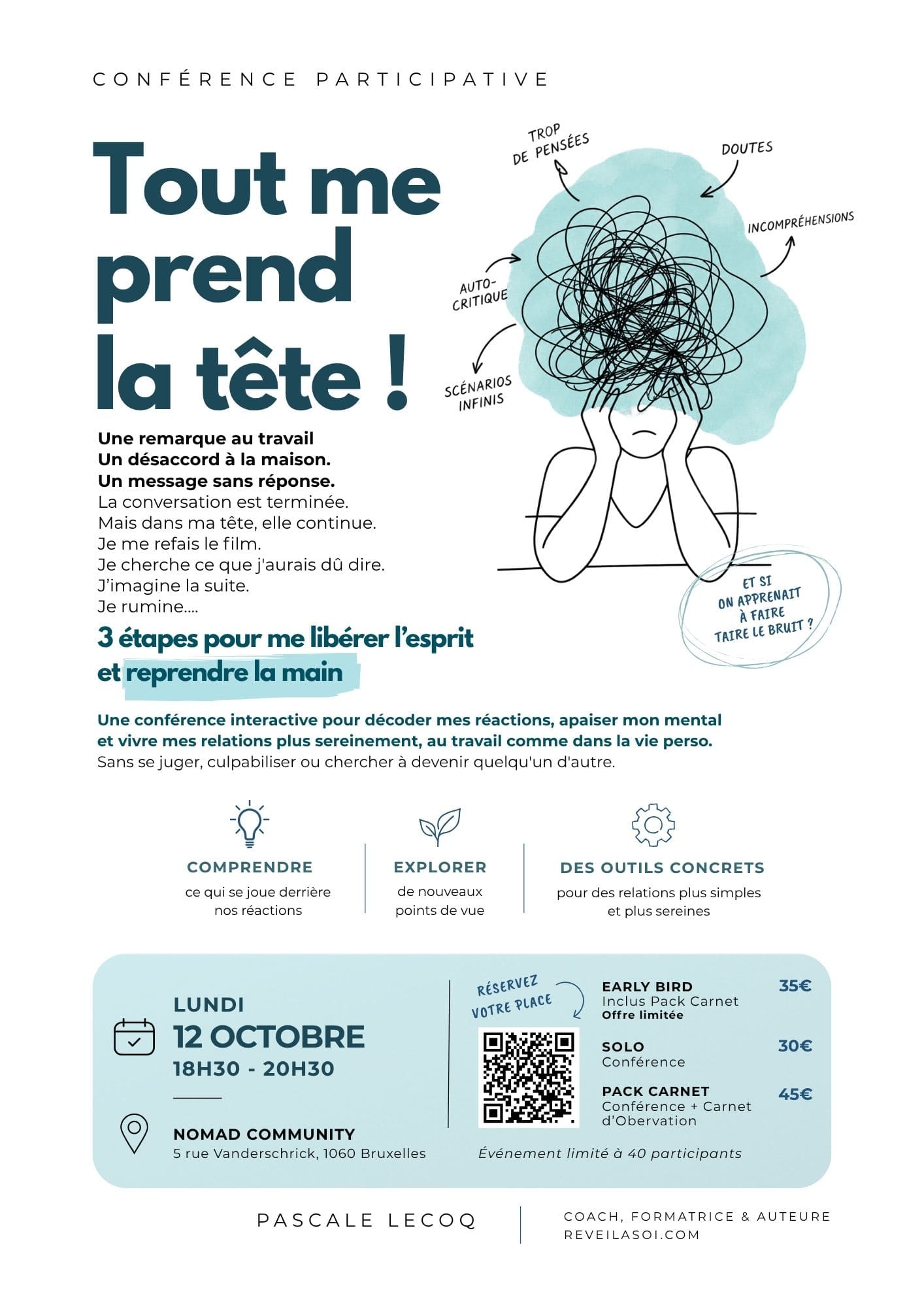 conférence pascale lecoq tout me prend la tête